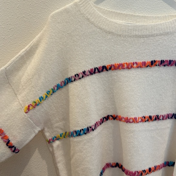 Staccato Always In The Lead White Sweater L - Picture 2 of 7